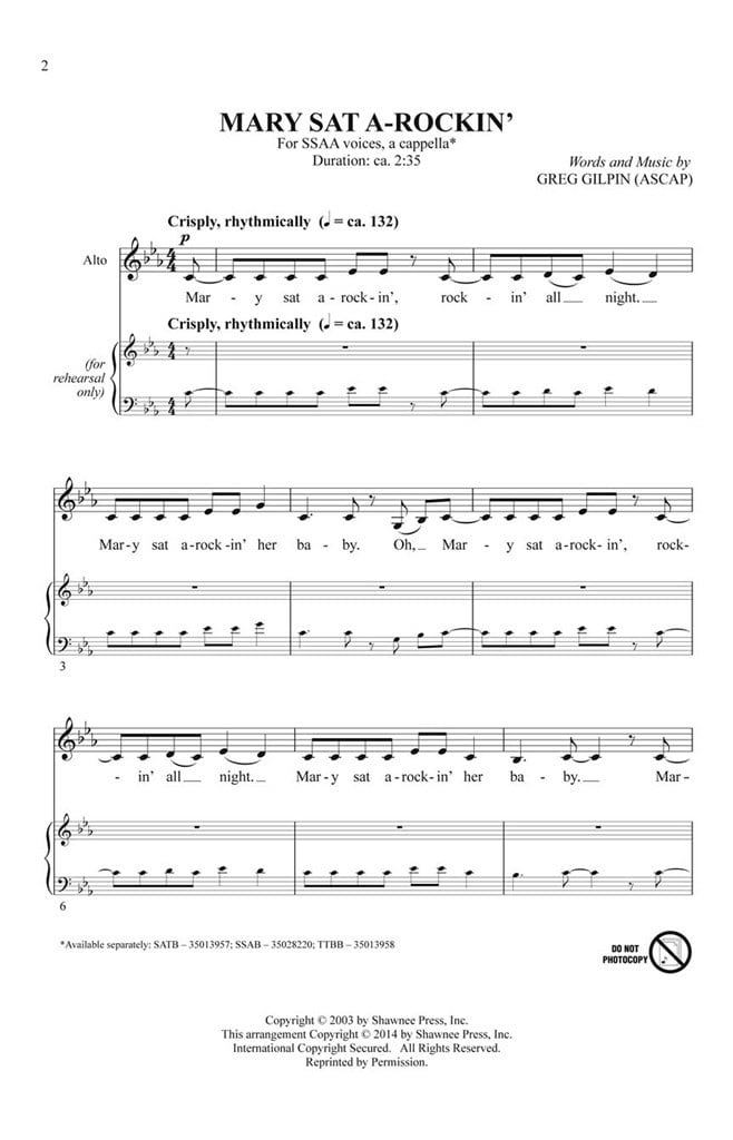 Mary Sat A-Rockin'